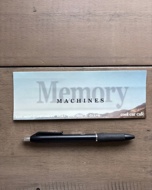Memory Machines Slap Sticker 7x2"
