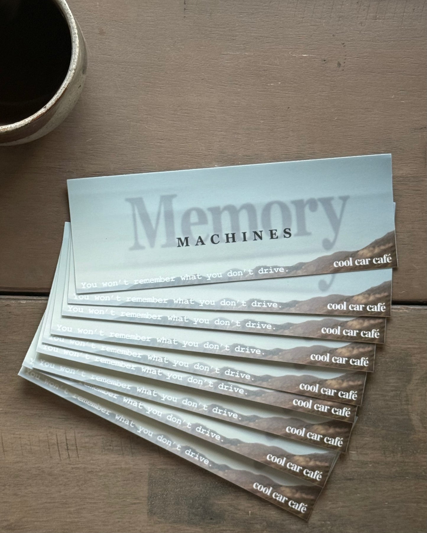Memory Machines Slap Sticker 7x2"