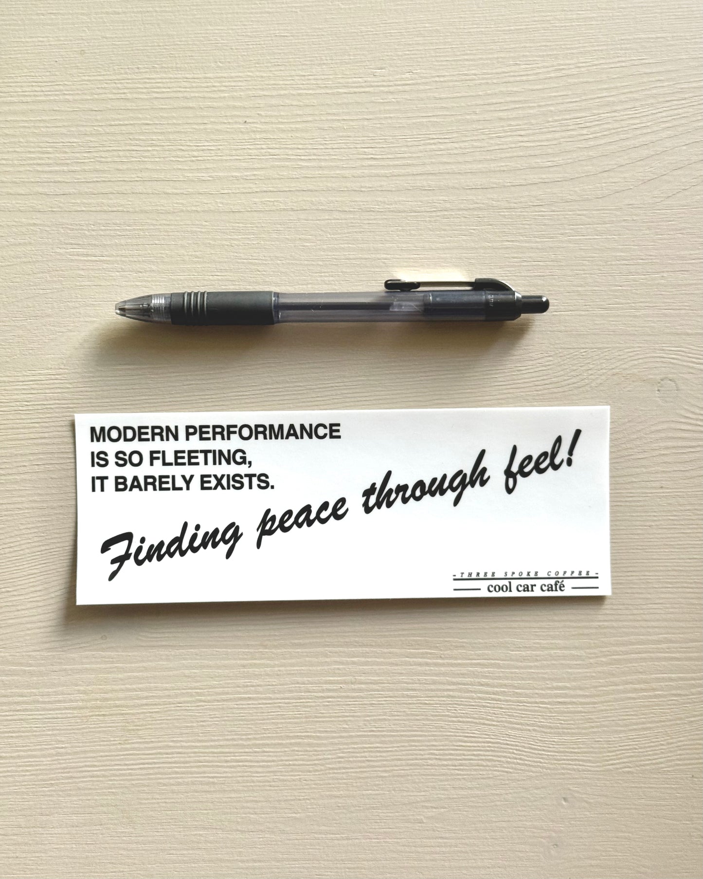 Finding Peace Through Feel Slap Sticker 7"x2"