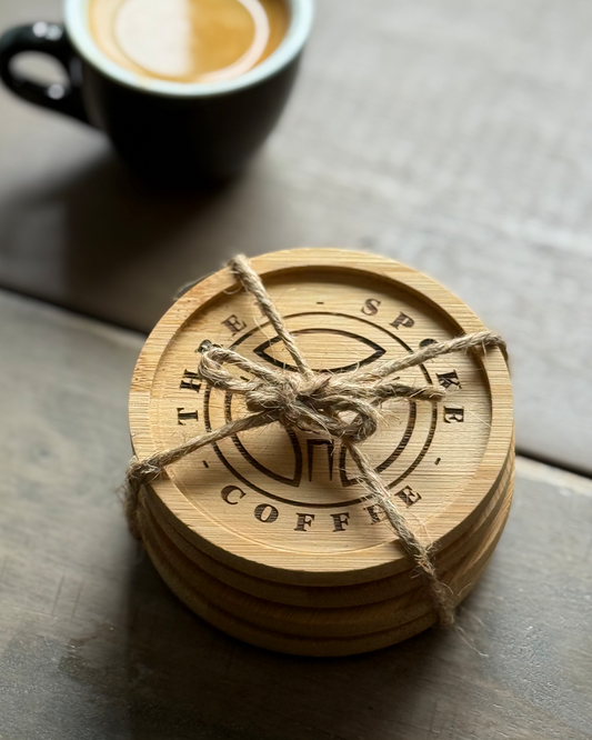 TSC Bamboo Coaster Set (4PCS)