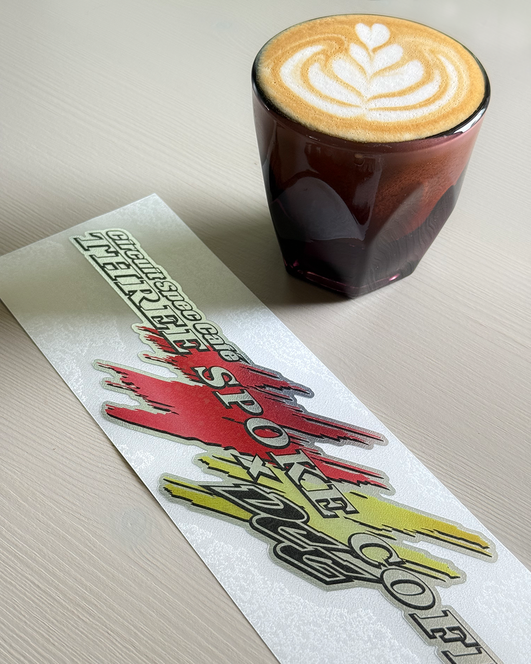 Cafe Cart Chrome Livery Sticker 10"x2.5"
